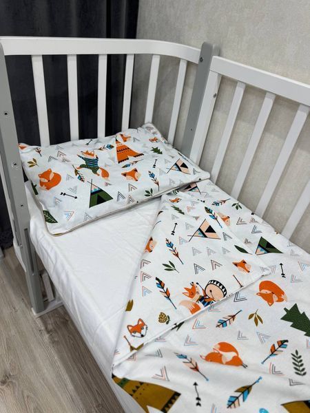 Детское постельное белье из байки "Лис" 163-cradle фото