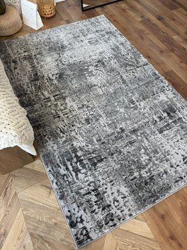 Прямоугольный серый ковер с мягким ворсом RUG-GRAY фото